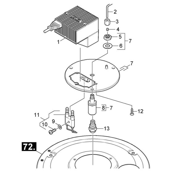 Burner Cover Assembly for Karcher HDS 5-12 C Pressure Washer