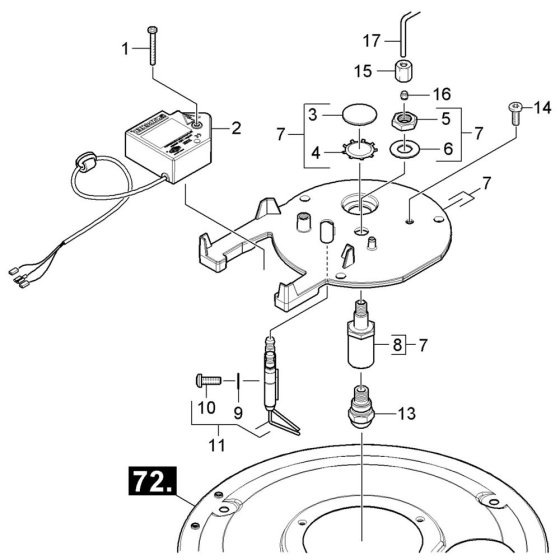Burner Cover Assembly for Karcher HDS 6-14 C Pressure Washer