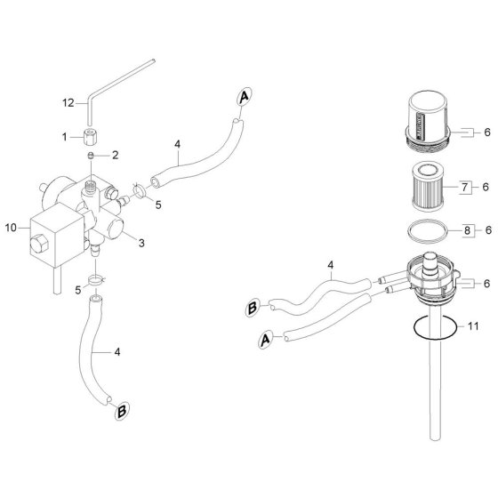 Filter Assembly for Karcher HDS 6-14 C Pressure Washer