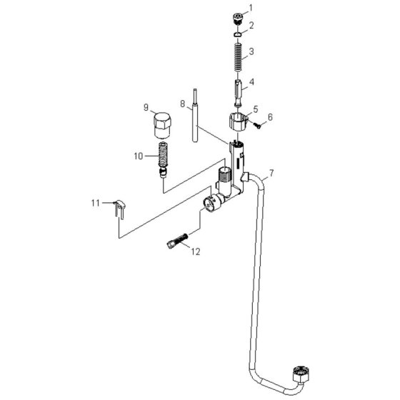 Safety Valve Assembly for Karcher HDS 6-10 C Pressure Washer