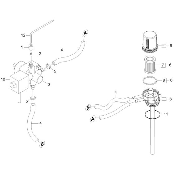 Filter Assembly for Karcher HDS 6-10 C Pressure Washer