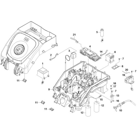 Control Box Assembly for Karcher HDS 6-10 C Pressure Washer