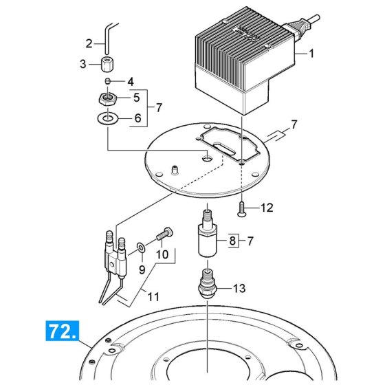 Burner Cover Assembly for Karcher HDS 6-10 C Pressure Washer