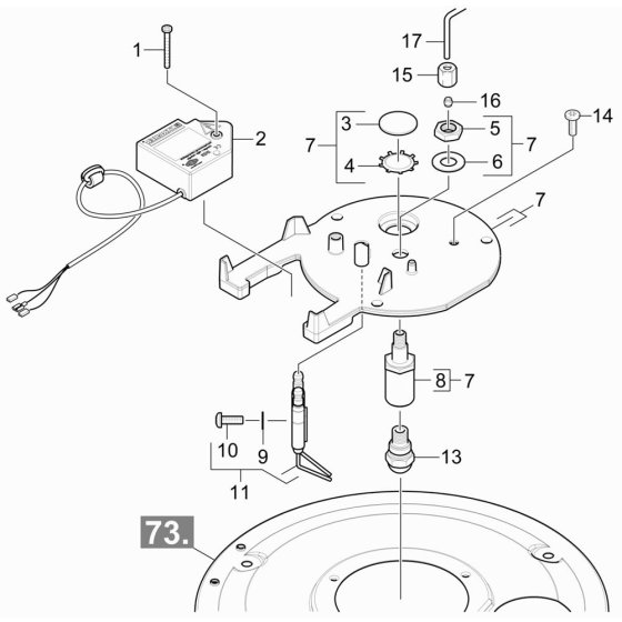 Burner Cover Assembly for Karcher HDS 7-10-4 M Pressure Washer