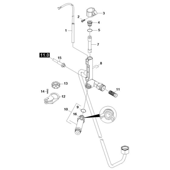 Safety Valve Assembly for Karcher HDS 7-10-4 M Pressure Washer