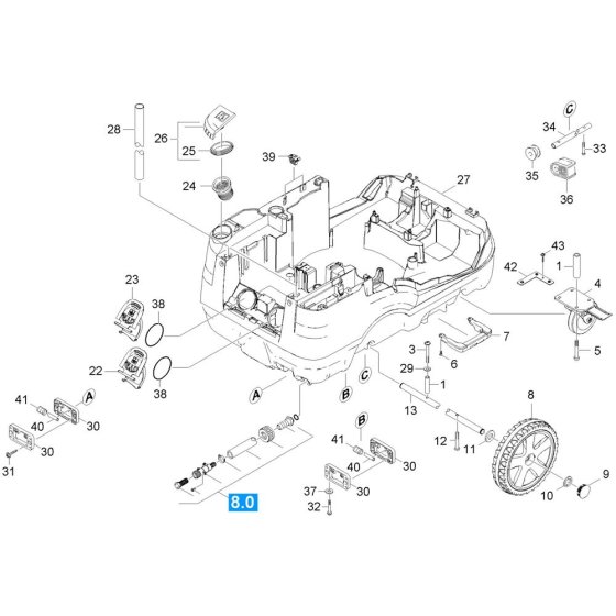 Housing Assembly -1 for Karcher HDS 7-10-4 M Pressure Washer