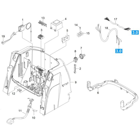 Control Box Assembly for Karcher HDS 7-10-4 M Pressure Washer