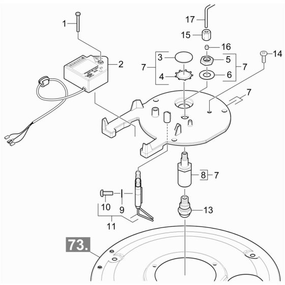 Burner Cover Assembly for Karcher HDS 7-12-4 M Pressure Washer