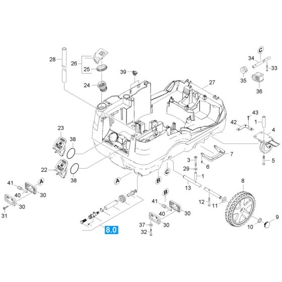 Housing Assembly -1 for Karcher HDS 7-12-4 M Pressure Washer