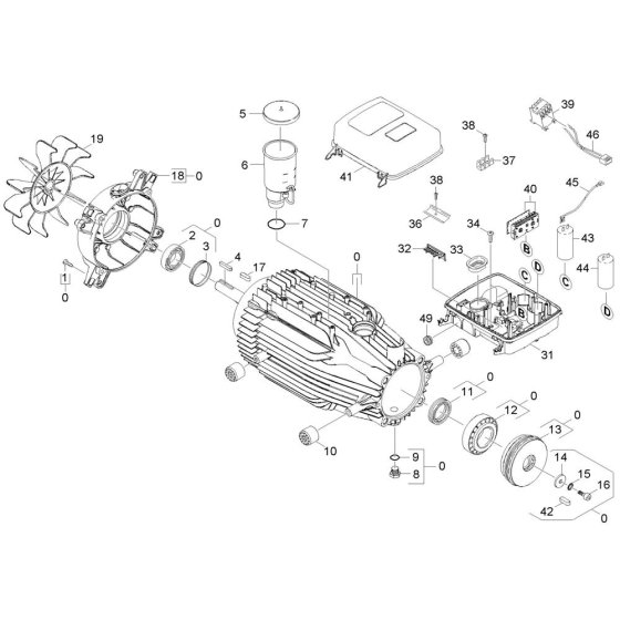 Motor Assembly for Karcher HDS 7-12-4 M Pressure Washer