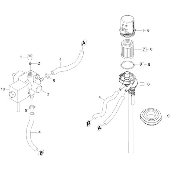 Filter Assembly for Karcher HDS 7-12-4 M Pressure Washer
