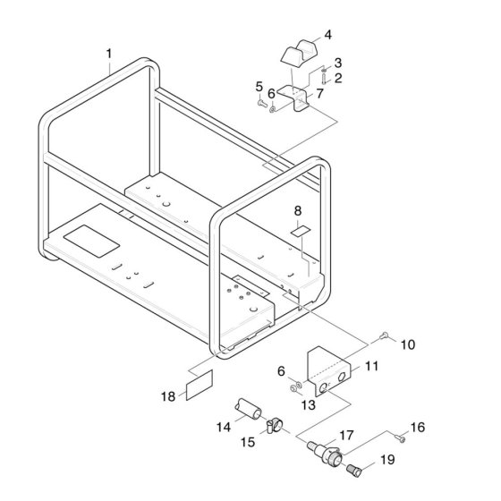 Frame Assembly for Karcher HDS 1000 BE Pressure Washer