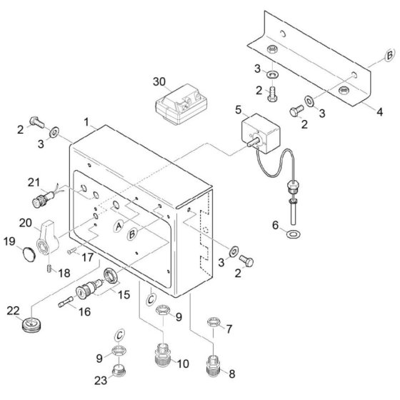 Control Box Assembly for Karcher HDS 1000 BE Pressure Washer