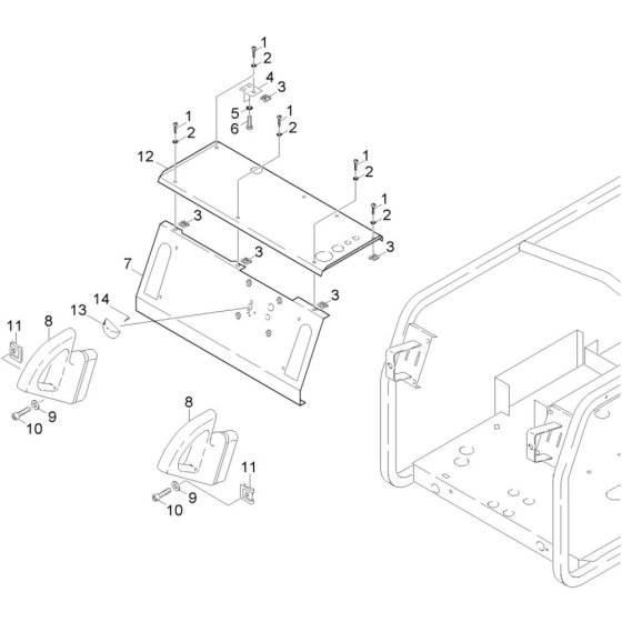 Control Panel Assembly for Karcher HDS 801 D Pressure Washer