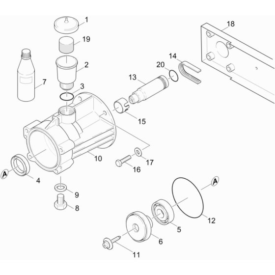 Transmission Assembly for Karcher HDS 801 D Pressure Washer