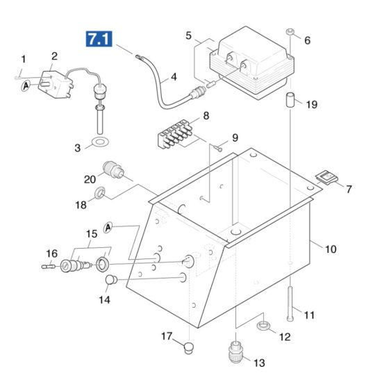 Control Box Assembly for Karcher HDS 801 D Pressure Washer