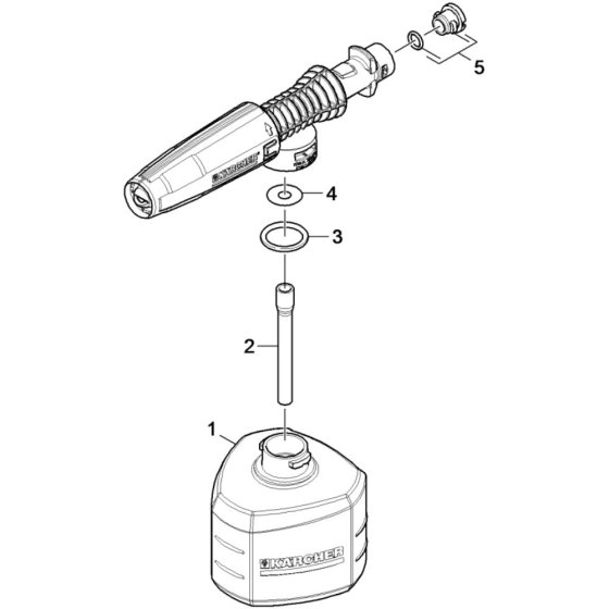 Foam Nozzle Assembly for Karcher K 3 Induction Pressure Washer