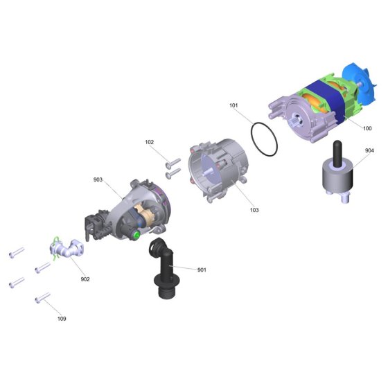 Pump, Motor Assembly for Karcher K 3 Premium Power Control Pressure Washer