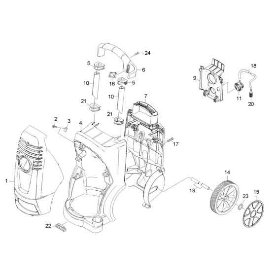 Housing Assembly Karcher Xpert HD 7125 Pressure Washer