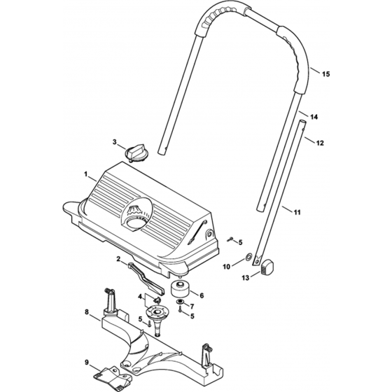 Housing & Handlebar for Stihl KG 550