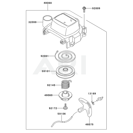 Starter for Kawasaki KHSS750A