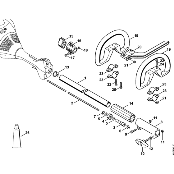 Drive Tube & Loop Handle for Stihl