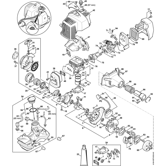 Engine Parts for Stihl KM94R