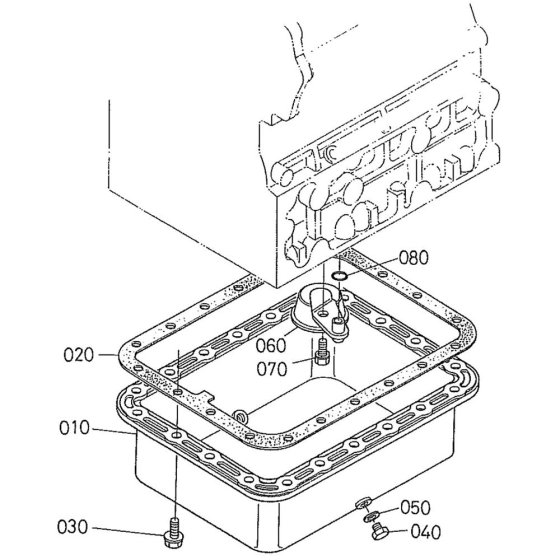 Oil Pan Assembly for Kubota D1402-BBS Engine