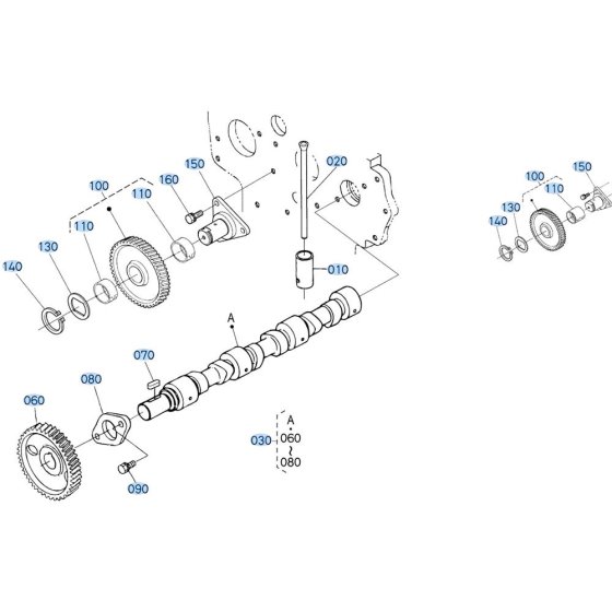 Camshaft Assembly for Kubota D1703-M-E3B Engine