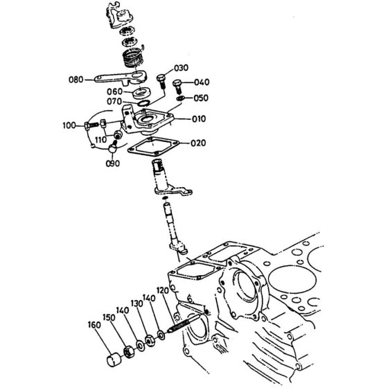 Speed Control Plate Assembly for Kubota D722-BBS Engine