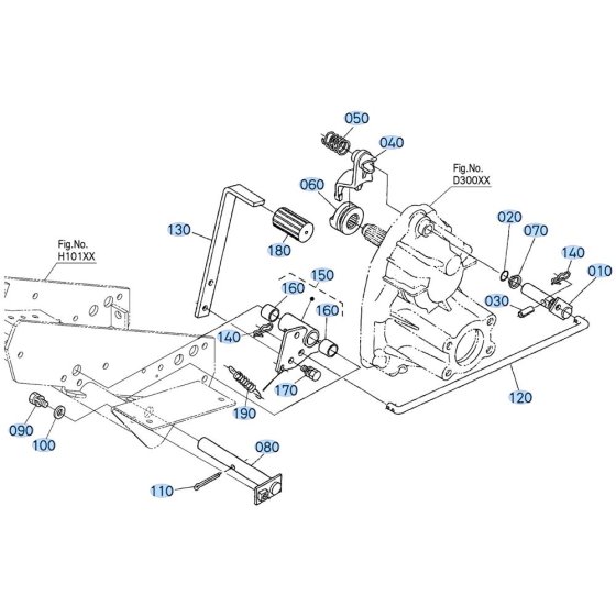 Differential Lock Assembly for Kubota F3680 Front-Mount Mower