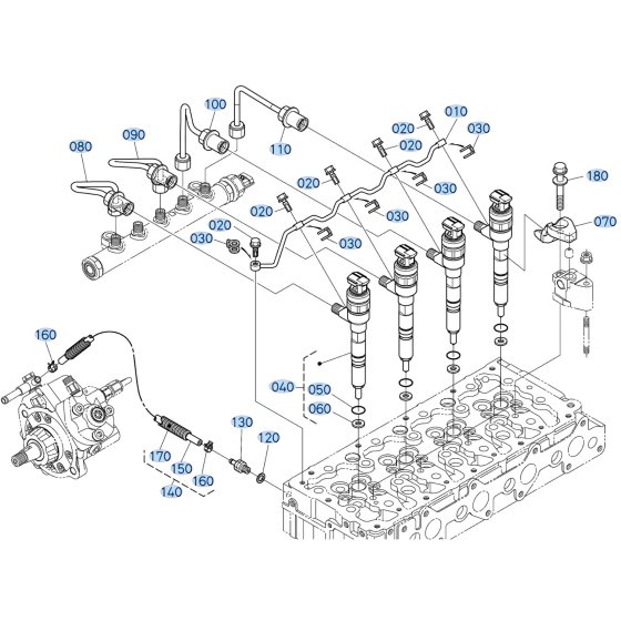 Injector Assembly for Kubota F3710 Front-Mount Mower