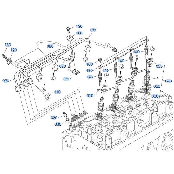 Nozzle Holder Assembly for Kubota F3990 Front-Mount Mower
