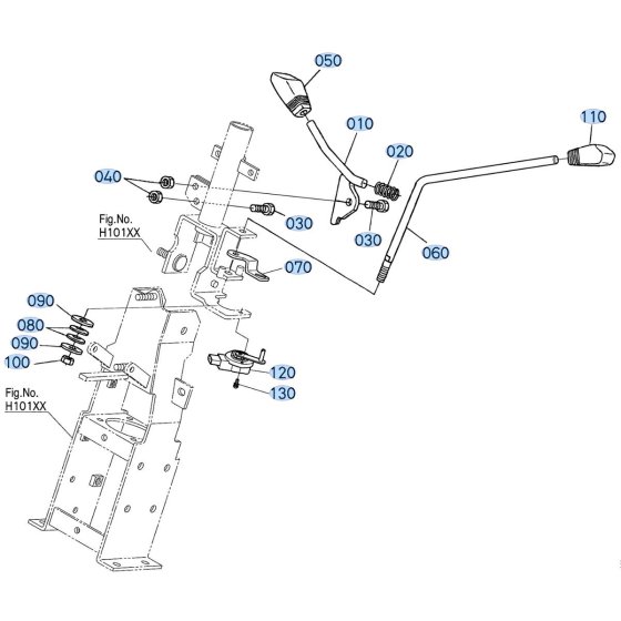 Accelerator Lever Assembly for Kubota F3990 Front-Mount Mower