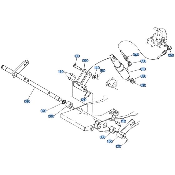 Lift Cylinder Assembly for Kubota GF1800 Front-Mount Mower