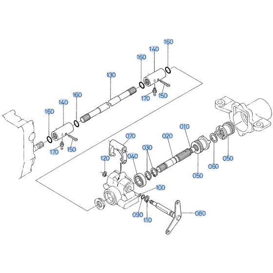 Drive Shaft Assembly for Kubota GF1800 Front-Mount Mower