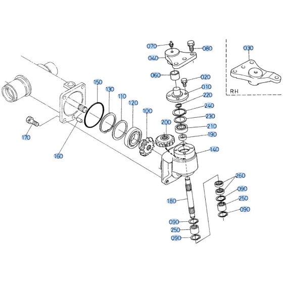 Knuckle Arm Assembly for Kubota GF1800 Front-Mount Mower