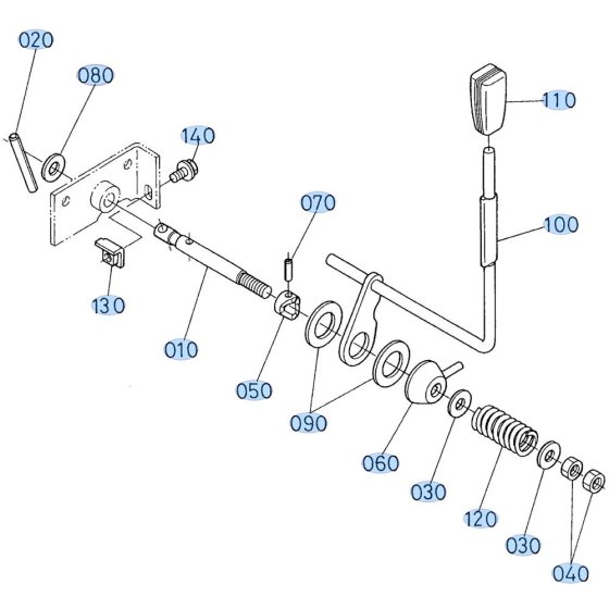 Cruise Control Lever Assembly for Kubota GF1800 Front-Mount Mower