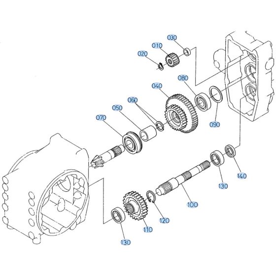 Brake Shaft Assembly for Kubota GF1800 Front-Mount Mower