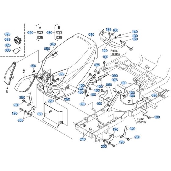 Bonnet Assembly for Kubota GR2000 Lawn Tractor