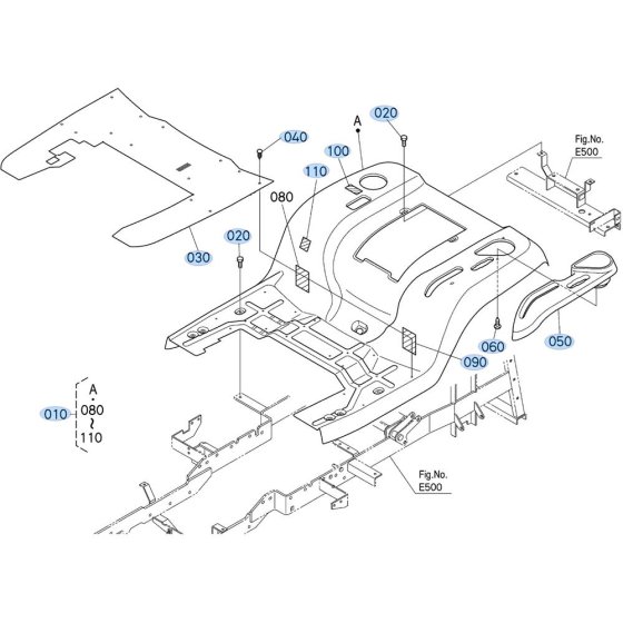Fender Assembly for Kubota GR2000 Lawn Tractor