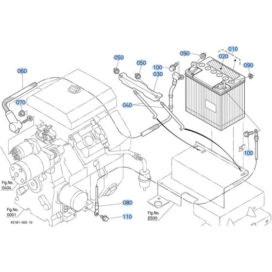 Battery Assembly for Kubota GR2000 Lawn Tractor