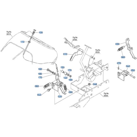 Cruise Control Assembly for Kubota GR2000 Lawn Tractor