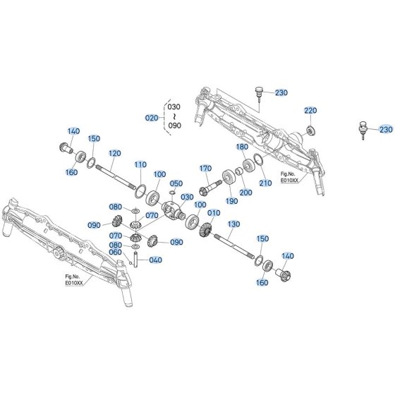 Front Differential Assembly for Kubota GR2000 Lawn Tractor