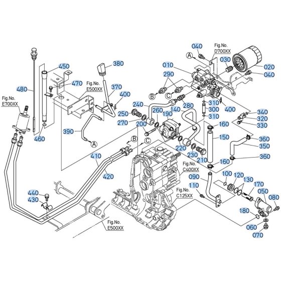 Control Lever Assembly for Kubota GR2010 Lawn Tractor