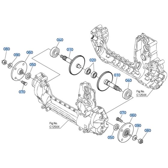 Rear Axle Assembly for Kubota GR2010 Lawn Tractor