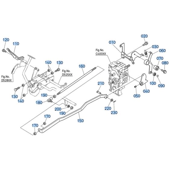 Speed Change Pedal Assembly for Kubota GR2010 Lawn Tractor