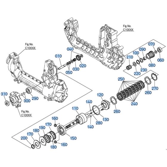 Clutch Shaft Assembly for Kubota GR2020 Lawn Tractor