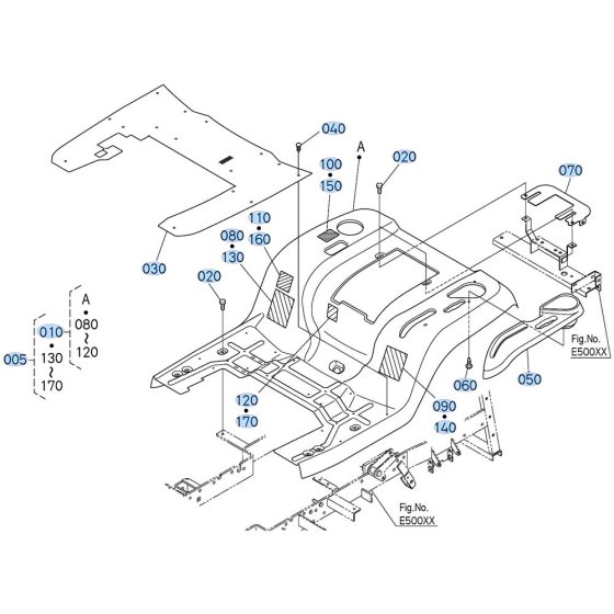 Fender Assembly for Kubota GR2120 Lawn Tractor