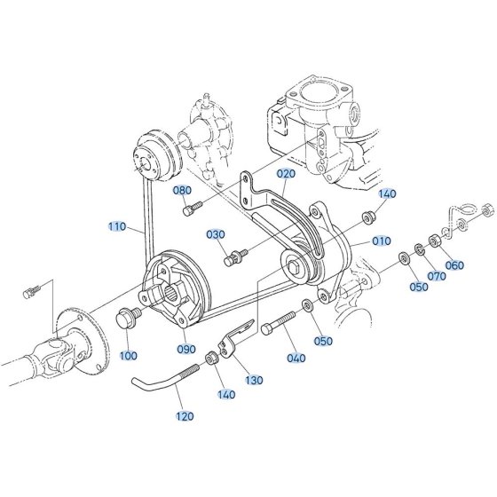 Pulley Assembly for Kubota GR2120-II Lawn Tractor